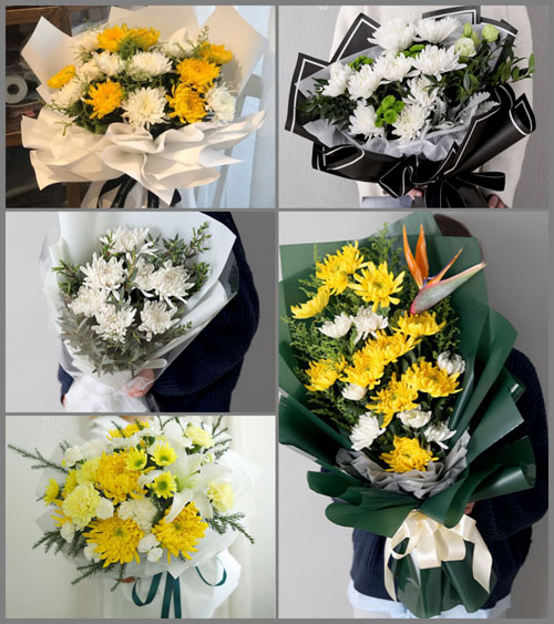 广东梅州市蕉岭县长潭镇新泉村白事花束代送